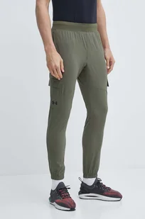 Under Armour spodnie treningowe kolor zielony - Spodnie męskie - miniaturka - grafika 1