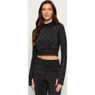 Bluzki damskie - GUESS Półgolf DEBBY | Cropped Fit - miniaturka - grafika 1