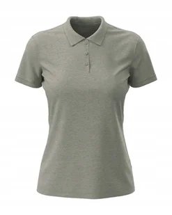 Koszulka damska polo T-shirt bawełniany Polówka Stedman ST9160 Grey L - Koszulki i topy damskie - miniaturka - grafika 1