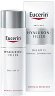 Kremy do twarzy - Krem do twarzy Eucerin Hyaluron Filler Day Cream Normal To Combination Skin SPF15 50 ml (4005800014765) - miniaturka - grafika 1