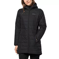 Kurtki damskie - Jack Wolfskin Bergland damska kurtka hardshellowa, czarna, XL - miniaturka - grafika 1