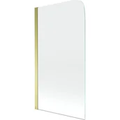 Parawany nawannowe - Mexen Felix parawan nawannowy 1-skrzydłowy 70 x 140 cm, transparent, złoty - miniaturka - grafika 1