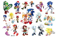 Zabawki kreatywne - Tatuaże dla Dzieci Sonic (1 szt) nr 1 - miniaturka - grafika 1