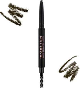 Makeup Revolution London London Duo Brow Definer kredka do brwi 0,15 g dla kobiet Dark Brown - Akcesoria i kosmetyki do stylizacji brwi - miniaturka - grafika 4