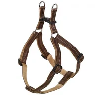 Szelki dla psów - Nobby Szelki Soft Grip brązowe 10mm/30-40cm PNOB053 - miniaturka - grafika 1