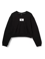 Swetry damskie - Calvin Klein Sweter damski L/S, Czarny, XL - miniaturka - grafika 1