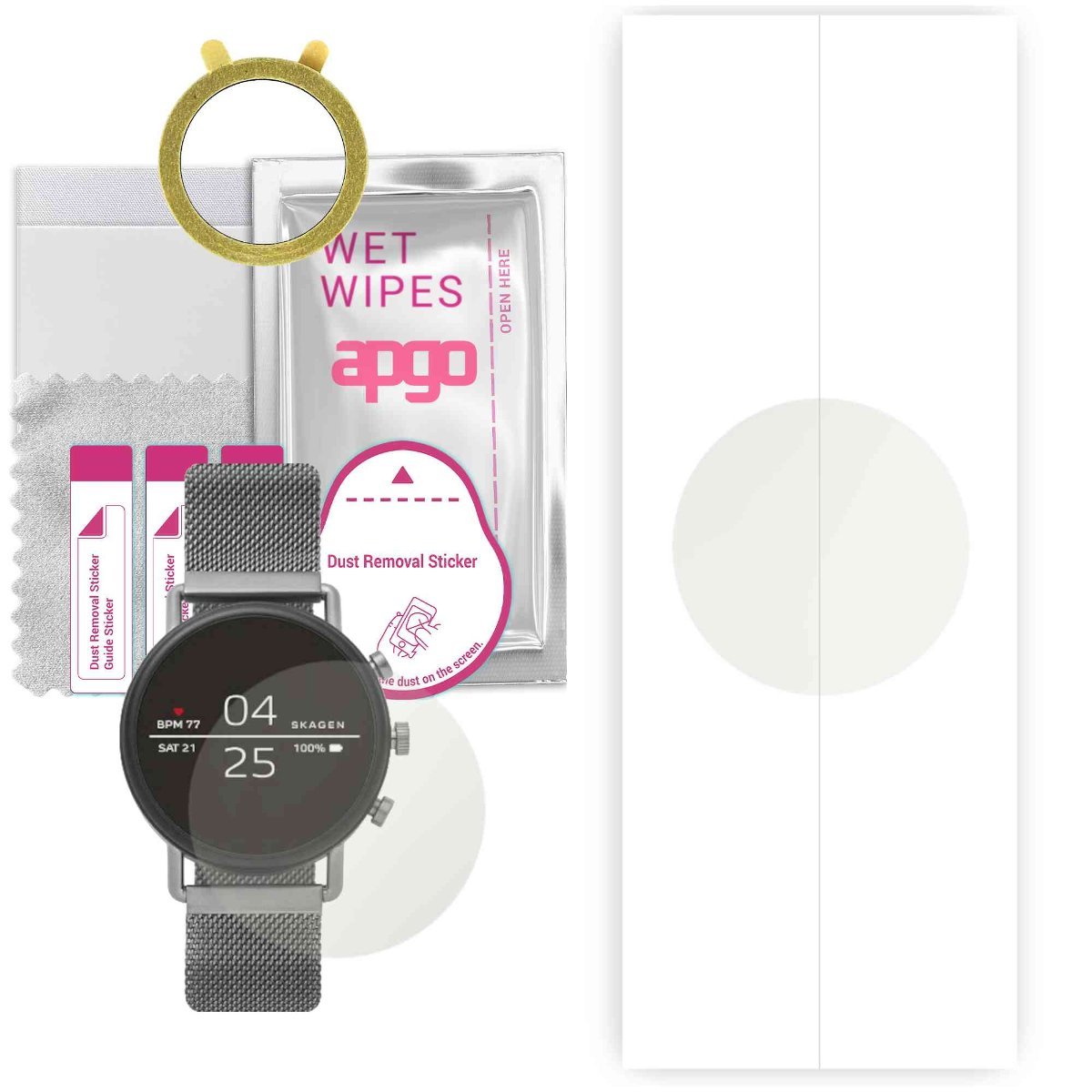 1x Folia hydrożelowa MATOWA do Skagen SKT5105 Connected - apgo Smartwatch Hydrogel MATTE Protection Ochrona na ekran smartwatcha