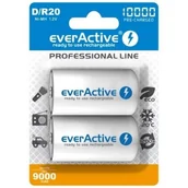 Baterie i akcesoria - EverActive Akumulatory Professional Line R20/D ready to use 10000 mAh 2 szt. (EVHRL20-10000) - miniaturka - grafika 1