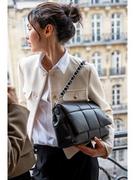 Torebki damskie - Victor & Hugo Paris Skórzana torebka "Mini Alaba" w kolorze czarnym - 30 x 19 x 10 cm - miniaturka - grafika 1