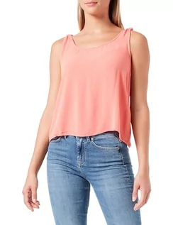 Koszulki i topy damskie - VERO MODA Women's VMMENNY Singlet WVN GA Top, Ge Peach, XL, ge peach, XL - grafika 1