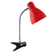 Lampy stojące - regulowana lampa na biurko KATI 02862 Ideus z klipsem czerwony - miniaturka - grafika 1