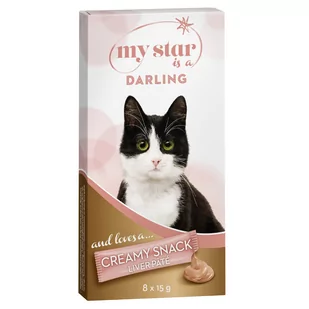 My Star is a Darling – Creamy Snack o smaku wątrobianki - 48 x 15 g| Dostawa i zwrot GRATIS od 99 zł - Przysmaki dla kotów - miniaturka - grafika 1