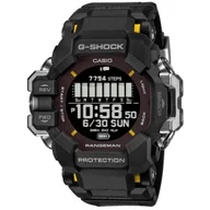 Zegarki męskie - Czarny zegarek Casio GPR-H1000-1ER G-Shock MASTER OF G - LAND RANGEMAN SOLAR GPS 6 SENSORS - miniaturka - grafika 1
