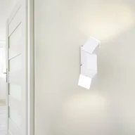 Lampy ścienne - RAGLAN 248510231 biały kinkiet regulowany LED 2x3,8W światło góra dół - miniaturka - grafika 1