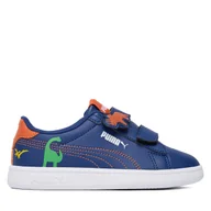 Buty dla chłopców - Sneakersy Puma Puma Smash 3.0 Dino V PS 405636 02 Granatowy - miniaturka - grafika 1