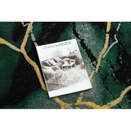 Dywany - Dywan EMERALD ekskluzywny 1018 glamour, stylowy marmur butelkowa zieleń / złoty Zielony, 180x270 - miniaturka - grafika 1