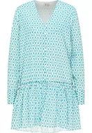 Sukienki - IZIA Damska letnia sukienka Gaya, turkusowa, XL, turkusowy, XL - miniaturka - grafika 1