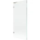 Parawany nawannowe - Mexen Lunar L parawan nawannowy 1-skrzydłowy 80 x 150 cm, transparent, nikiel szczotkowany - 897L-080-000-97-00 - miniaturka - grafika 1