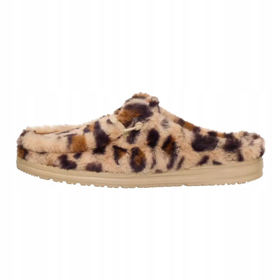 HeyDude Damskie Ocieplane Lekkie Buty Mokasyny Wsuwane Wedny Slipper Fur 41