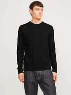 Swetry męskie - Jack & Jones Sweter w kolorze czarnym - miniaturka - grafika 1
