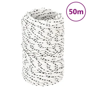 Pleciona linka żeglarska, biała, 2 mm x 50 m, poliester - Żeglarstwo - miniaturka - grafika 7