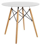 Stoły - Mufart Mufart Okrągły stół ETT do kuchni jadalni salonu 100cm Biały model_3368_1-TODI-ETX100 - miniaturka - grafika 1