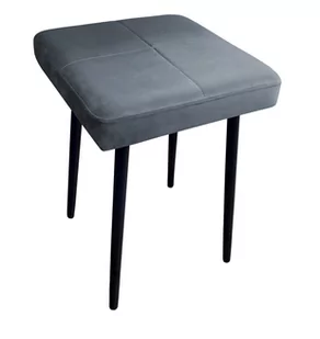 Taboret MAX BL14 szary podstawa czarna - Taborety i hokery - miniaturka - grafika 2