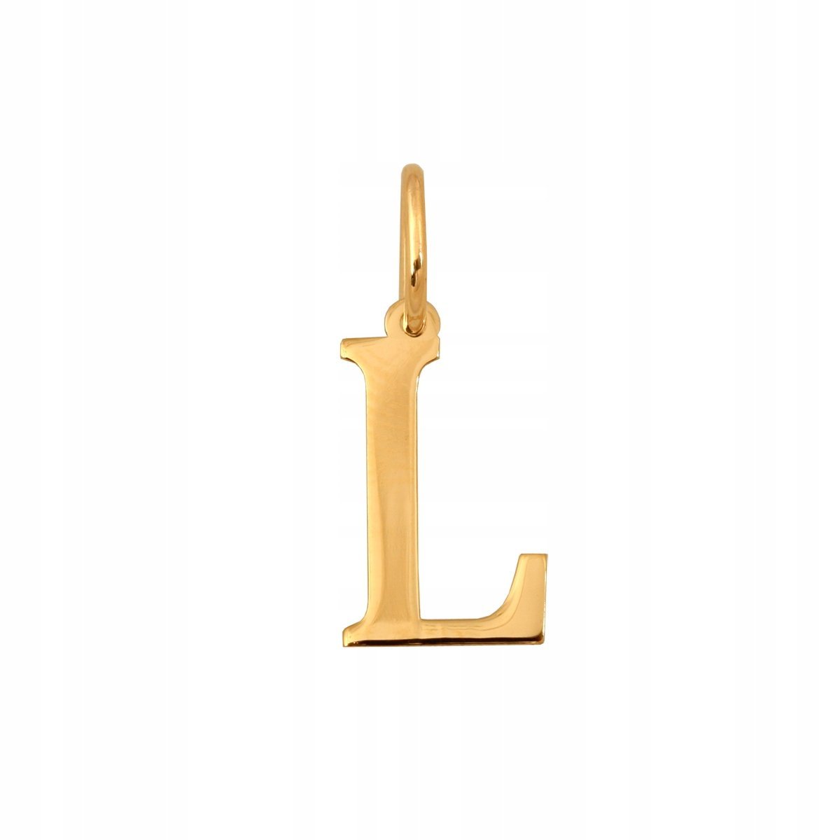 Złota Zawieszka Literka Drukowana L 585 0.35 g