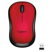 Myszki - Logitech M220 Silent czerwona (910-004880) - miniaturka - grafika 1