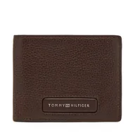 Portfele - Duży Portfel Męski Tommy Hilfiger Th Monogram Mini Cc Wallet AM0AM13251 Brązowy - miniaturka - grafika 1