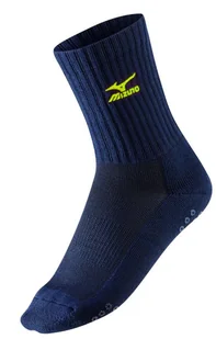 Mizuno Skarpetki Volley Socks Medium Mizuno Navy/Yellow roz. 35-37 67XUU71584 - Skarpety termoaktywne - miniaturka - grafika 1