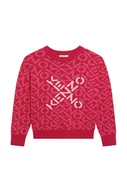 Swetry dla dziewczynek - Kenzo Kids sweter dziecięcy kolor różowy lekki - Kenzo kids - miniaturka - grafika 1