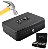 Sejfy i kasy pancerne - Duża Kasetka Na Pieniądze 300X240X90 Sejf Kaseta D516 - miniaturka - grafika 1