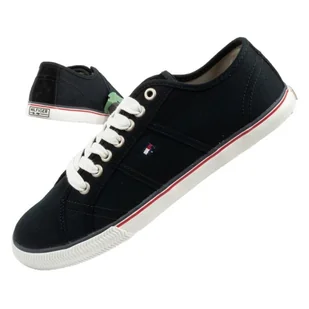 Buty Tommy Hilfiger FM56816983 czarne - Trampki męskie - miniaturka - grafika 1