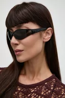 Okulary przeciwsłoneczne - Gucci okulary przeciwsłoneczne damskie kolor czarny GG1651S - miniaturka - grafika 1