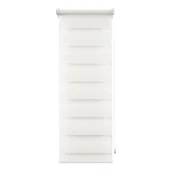 Rolety - Roleta dzień/noc Adele 37 x 140 cm biała - miniaturka - grafika 1