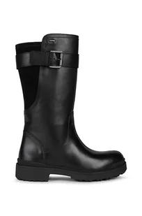 Geox kozaki D NEVEGAL ABX D damskie kolor czarny na płaskim obcasie D26UPD 04322 C9999 - Kozaki damskie - miniaturka - grafika 1