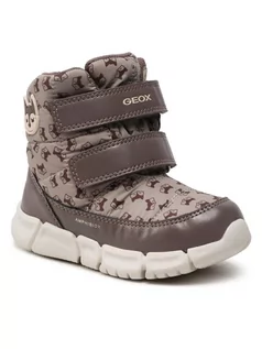 Buty dla dziewczynek - Geox Śniegowce b Flexyper G. B Abx B B043QB 0MNNF C5000 S Beżowy - grafika 1