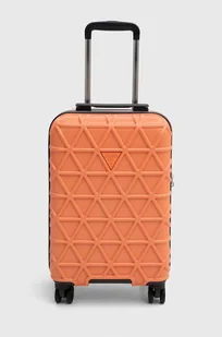 Guess walizka DISKO kolor pomarańczowy TWH746 29830 - Walizki - miniaturka - grafika 1