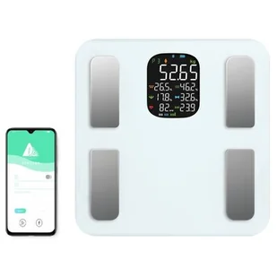 Waga łazienkowa OROMED Oro-Bluetooth H Smart Biały - Wagi łazienkowe - miniaturka - grafika 1