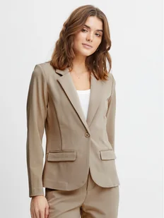 Fransa Marynarka 20611867 Beżowy Regular Fit - Marynarki i żakiety damskie - miniaturka - grafika 1