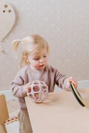 Gryzaki dla dzieci - New! Baby's only silicone teether ball 0+ Old pink BO-860.862.007.50 - miniaturka - grafika 1