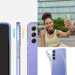 Etui na telefon Spigen Liquid Crystal do Samsung Galaxy A54 5G Crystal Clear + Szkło - Etui i futerały do telefonów - miniaturka - grafika 5