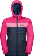 Płaszcze damskie - Jack Wolfskin Unisex dziecięca kurtka z czterema jeziorami dla dzieci puchowy płaszcz nocny granat 128 1608591 - miniaturka - grafika 1
