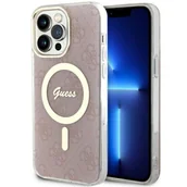 Etui i futerały do telefonów - Guess GUHMP13XH4STP iPhone 13 Pro Max 6.7" różowy/pink hardcase 4G MagSafe - miniaturka - grafika 1