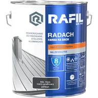 Farby zewnętrzne - Radach szary grafitowy RAL 7024 półmat 10L - miniaturka - grafika 1
