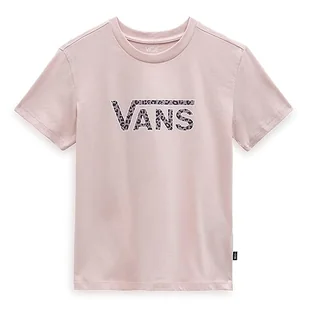 Vans Damska koszulka Drop V Cheetah SS Crew, Sepia Rose, XL, Róża sepia, XL - Koszulki i topy damskie - miniaturka - grafika 1