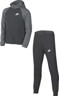 Kurtki i płaszcze dla chłopców - Nike FD3072-084 K NSW TRACKSUIT POLY HD FZ LBR Kurtka Unisex Dziecko SMOKE GREY/ANTHRACITE/WHITE Rozmiar L - miniaturka - grafika 1