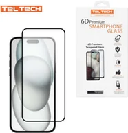 Szkła hartowane na telefon - Teltech szkło hartowane 6D do iPhone 17 Pro Max czarna ramka - miniaturka - grafika 1