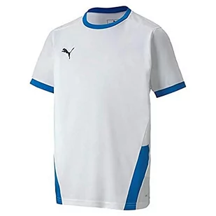 PUMA Puma TeamGOAL 23 Jersey chłopięcy T-shirt biały Puma White-electric Blue Lemonade 116 704160 - Koszulki dla chłopców - miniaturka - grafika 1